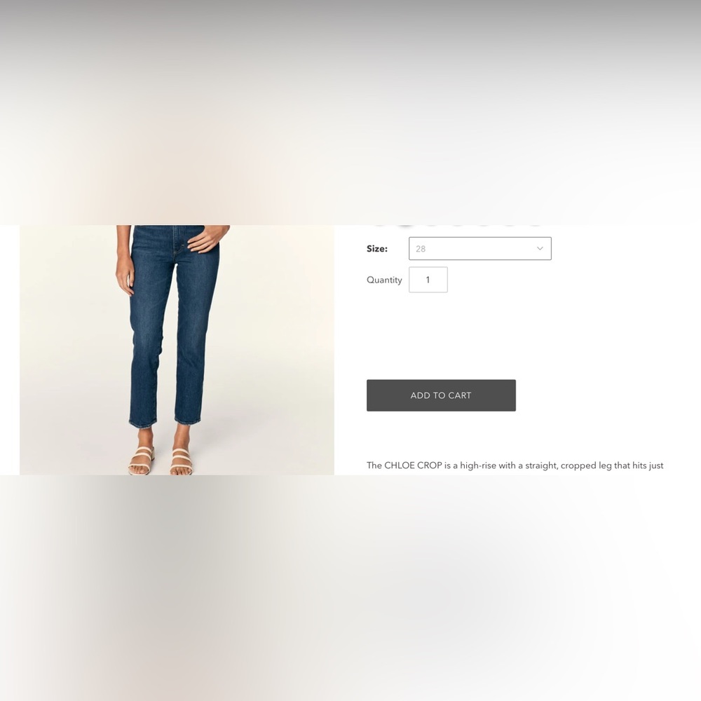 AMO Chloe Crop.  NWT